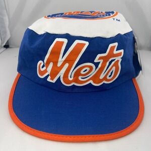 Vintage New York Mets Painter Hat Twins Enterprise MLB Blue White Orange NWT